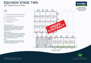 Subdivision Plan Stage 2D Under Contract